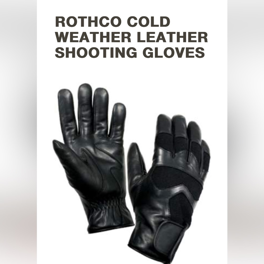 ROTHCO COLD WEATHER LEATHER SHOOTING GLOVES (4480)